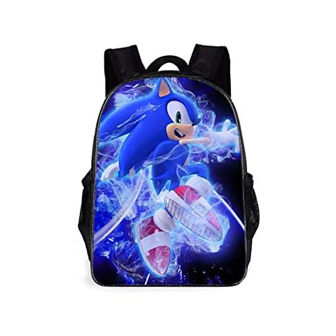 Sonic The Hedgehog Backpacks Kids School Backpacks So-nic Hedge-hog 3D Printed Sonic School Bag for Boys Girls Cover