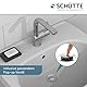 SCHÜTTE 79710 LONDON Wasserhahn fürs Bad, Waschtischarmatur mit herausziehbarer Brause, Haarbrause, ideal zum Haarewaschen, Einhebelmischer mit Ablaufgarnitur in Chrom