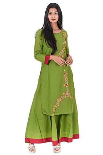 Aprisha Women's Layared A-line Long Kurta
