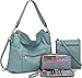 Large Crossbody Bags Ladies Shoulder Handbags Purse and Wallet Set for Women Totes Hobo Purses SkyBlue