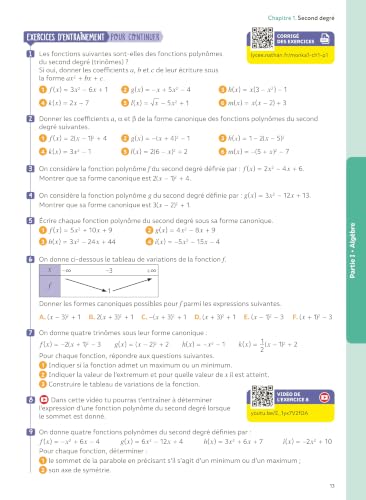 Maths Spécialité 1re Générale BAC 2027 avec Yvan & Florie Monka - Cours, Méthodes, +500 Exercices Corrigés et 150 Vidéos - Nouveau programme – vue 9