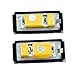 Hacreyatu 2x Led License Plate Lights Compatible with BMW E46 3-Series Pre-LCI 323i 328i 25i 330i 325xi 330xi Sedan/Wagon OEM# 51138236269