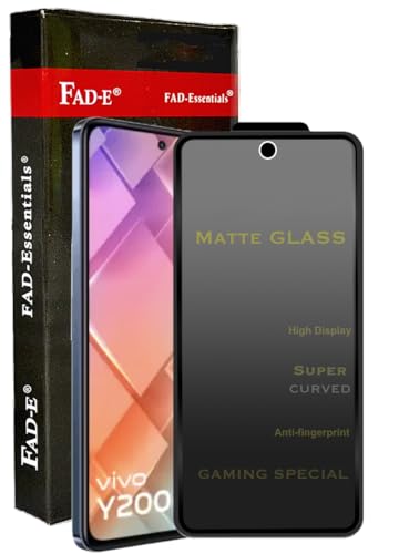 Image of FAD-E Tempered Glass Screen Protector Guard for Vivo Y200 5G / Y200e (Matte Transparent)