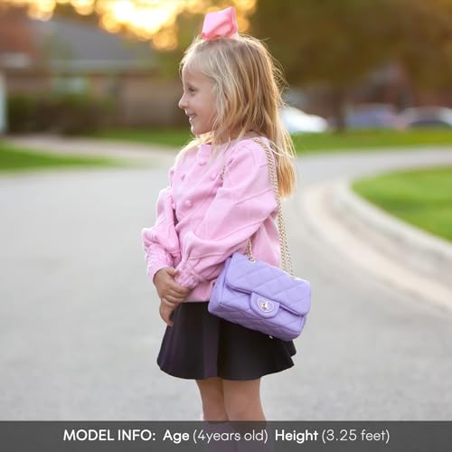 Image of mibasies Kids Purse Toddler Gifts for Little Girls Crossbody Purses Presents, A2 Purple, Medium, Medium