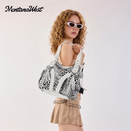 Image of Montana West Hobo Bag Soft Handbag with Crossbody Strap | Everyday Use Purses for Women, Large Capacity Handbag, Casual Hobo Bag