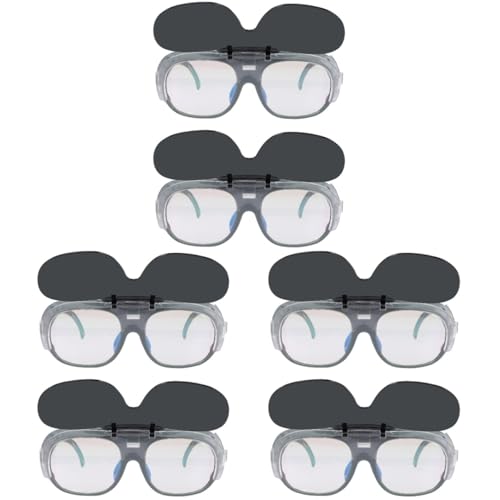 Lunettes de soudage double couche protection UV pour soudage électrique 6pcs