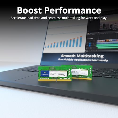 Image of Timetec 4GB DDR4 2666MHz (PC4-2666V) PC4-21300 SODIMM Laptop RAM - 260-Pin 1.2V CL19 Non-ECC Unbuffered Memory Module for Laptop, Notebook, Mini PC, All-in-One