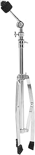 Cymbal Stand Tripod Braced Suppor Adjustable Metal Drum Cymbal Tripod Stand with Large Rubber Feet Detachable Holder Musical Instrument Accessory