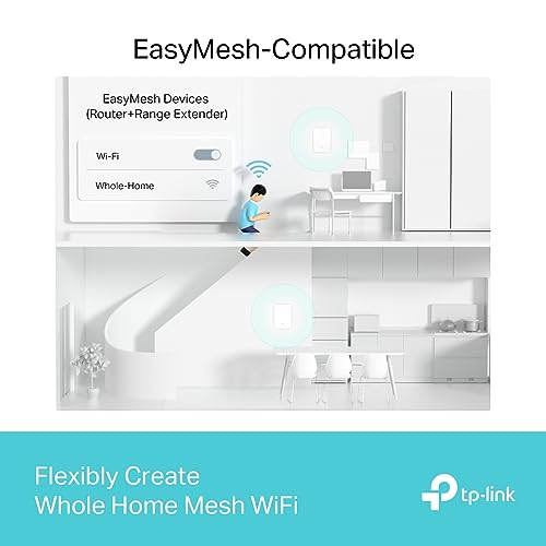 Archer Air E5 Ripetitore WiFi 6 AX3000Mbps, Design Ultrasottile da 8mm, Antenne Intelligenti, WiFi Mesh con Air R5, Installazione Flessibile,Access Point Ethernet - Powerline - Immagine 6