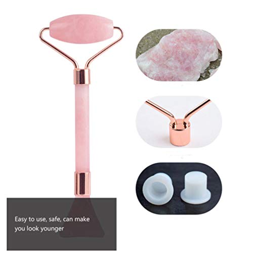 FRCOLOR Rolo de pedra de beleza facial de jade, massageador de pele, terapia de tratamento para rost