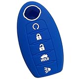 Coolbestda Rubber Smart Key Fob Skin Jacket Protector Case Cover Holder for 2018 2017 Nissan Armada Murano Rogue Maxima Altima Sedan Pathfinder 5buttons KR5S180144014
