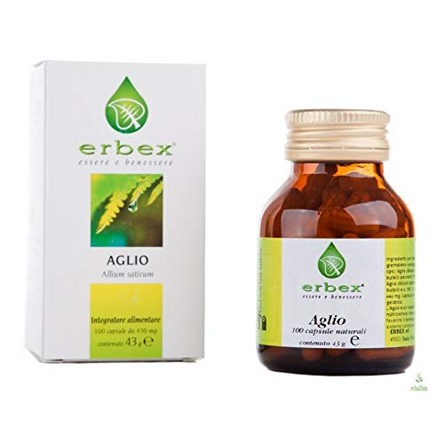 Erbex Aglio Integratore Alimentare, 100 Capsule