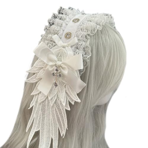スイムリー Diadema gótica, cómoda banda ajustable punk, accesorio elegante para entusiastas del cosplay