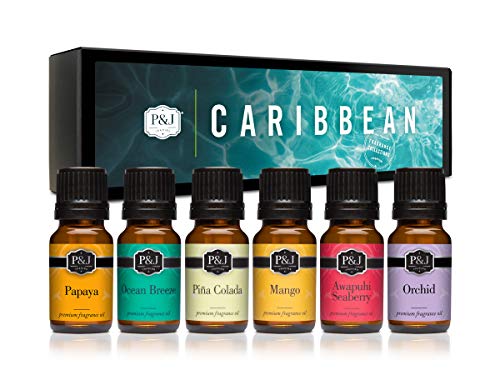 P&J Trading Fragrance Oil | Caribbean Set of 6 - Scented Oil