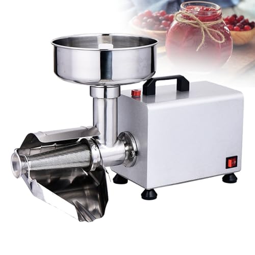 Electric Tomato Strainer Machine for Commercial Use, Stainless Steel Food Milling Press for Tomato Sauce Making