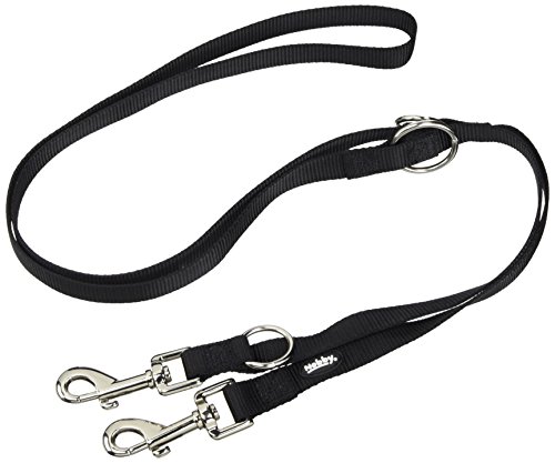 Nobby Training Leash Classic, 200 cm/ 20 mm, Black, 200 cm/20 mm