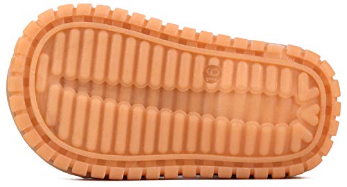 Cindear Boys Girls Summer Squeaky Sandals Closed-Toe Anti-Slip Premium Rubber Sole Toddler First Walkers Shoes Camel (Foot Length 13Cm/5.1In) 1301-Cl19 #TOP4