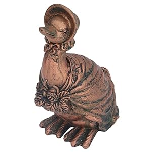 Hars dierlijk ornament, ontspannend handig eendstandbeeld Leuk voor poppenhuis