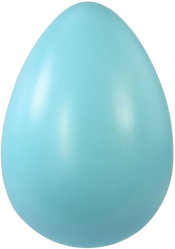 Giant Blue Plastic Egg - 30 x 20cm
