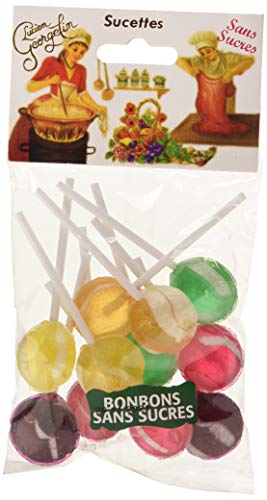 Lucien Georgelin Sucettes 100g en pack de 12 sachets de bonbons