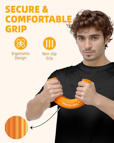 Fitense Flex Therapy Resistance Bar - Tennis Elbow & Golfers Elbow Pain Relief, Physical Therapy Bar for Tendinitis, Wrist, Forearm Rehab - Improve Grip Strength, Muscle Recovery & Hand Rehabilitation - Image 5