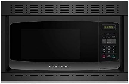 Contoure RV-980B RV Trailer Camper Appliances Microwave .9 Cu. Ft. Black W/Trim