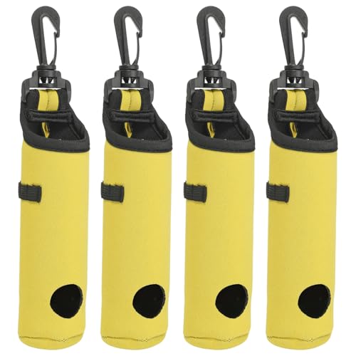 Sac de transport pour balles de golf PATIKIL jaune avec pochette porte-te de golf portable