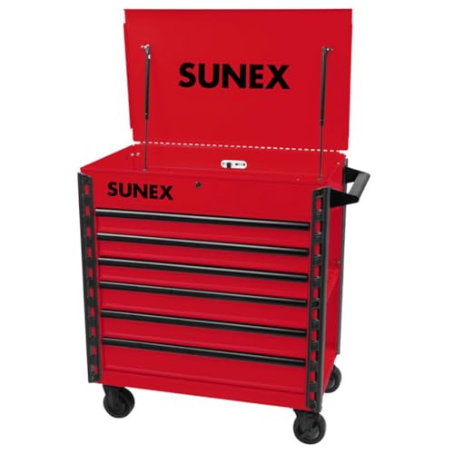 Sunex Tools - Premium Full Drawer Service CART - RED