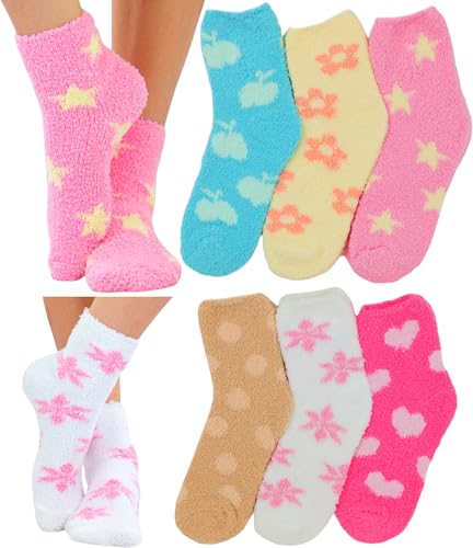 Image of ToBeInStyle Women's Pack of 6 Assorted Style Winter Socks
