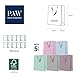PAW - Geschenktüten 20 x 25 x 10 cm - Packung mit 10 Geschenktaschen mit Stoffhenkel | Mix aus 5 Unifarben | Elegante Taschen für Geburtstage, Hochzeiten, Babypartys, Partys und Geschenke