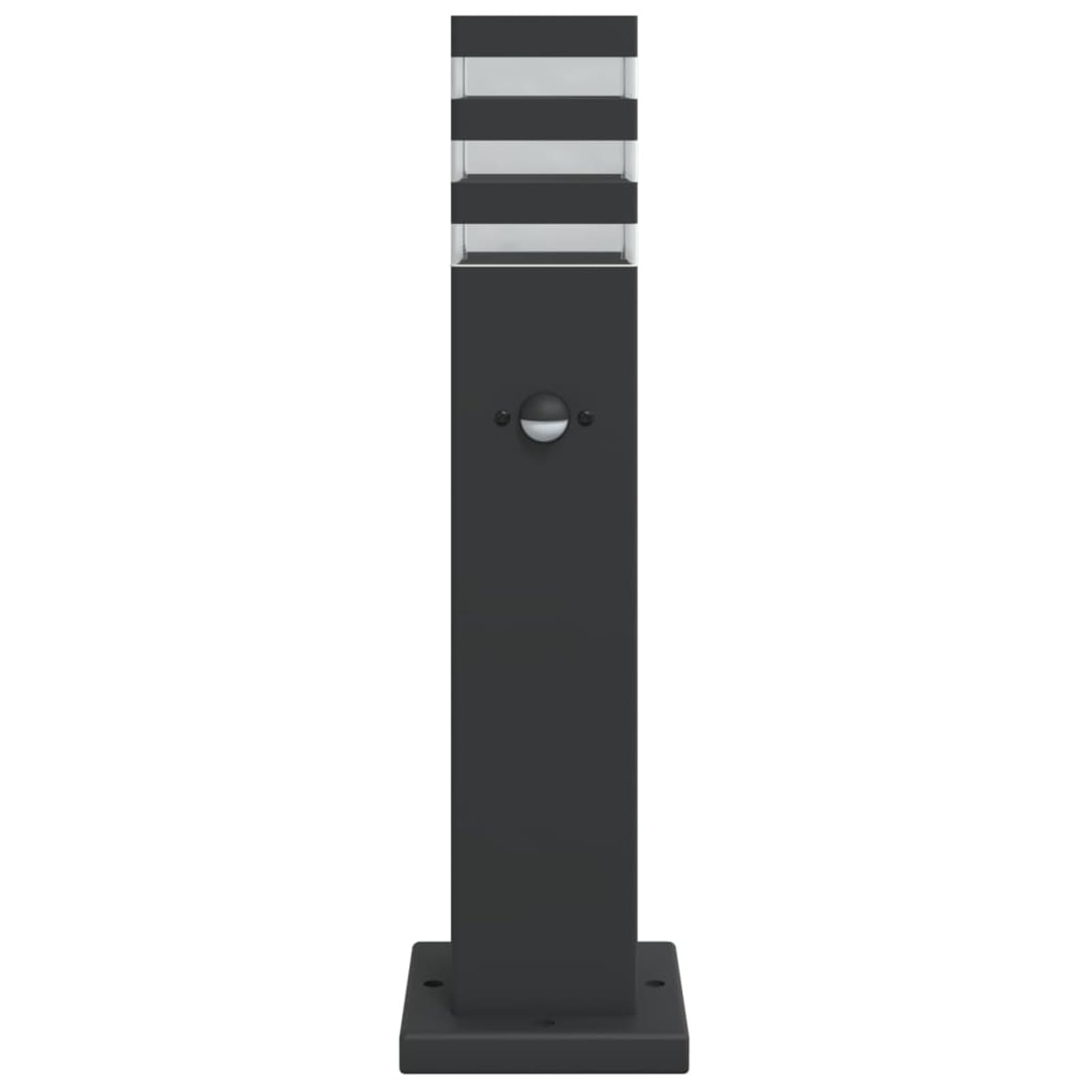 LAPOOH Lampada da Terra per Esterni con Sensore Nera 50cm in Alluminio,Lampade da Terra,Lampada da Terra Moderna,Lampade da Terra per Soggiorno-4006399