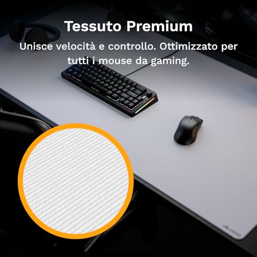 GLORIOUS GMP 2 Cloth Tappetino Mouse Da Gaming LE (Bianco) - Immagine 2