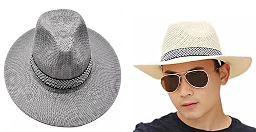 Summer Paper Panama Jazz Beach Hats for Men & Women