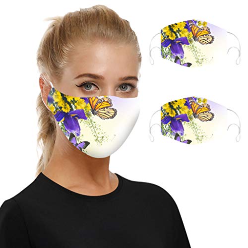 Preisvergleich Produktbild TTWOMEN Bandana Mundschutz Halstuch Paisley Multifunktionstuch Schlauchtuch Motorrad Atmungsakti mit Ohrhaken Schlauchschal für Herren Damen (E-5, Einheitsgröße)