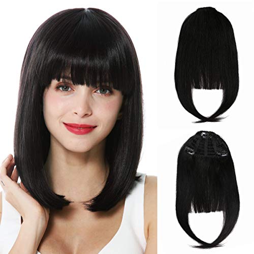 Brazilian virgin Human Hair clip in Bangs clip on Hair Extensions fringe Hair weave clip ins 8 inch/25g Hairpieces
