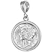 Sterling Silver Dime Bezel 18 mm Coins Prong Back Square Edge 10 cent Coin NOT Included