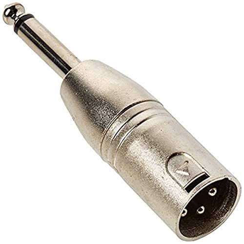 Proel AT300 - Adattatore Audio in metallo XLR 3 poli a jack mono 6.3 mm, maschio