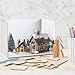 3 Pcs Diorama Box Cardboard Diorama Kit Diorama Supplies with Double Sided Tapes for Diorama Project Display, White Display Case, 11.8 x 8.7 x 8.3 Inch
