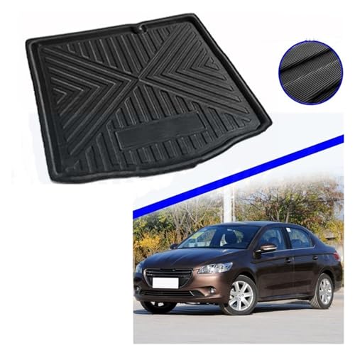 Revestimiento Carga Trasera para Maletero Bandeja Impermeable Protector Almohadilla Revestimiento Maletero A Medida para Peugeot 301 para Sedán 2013-2022 Maletero Alfombra Alfombrilla - imagen 4