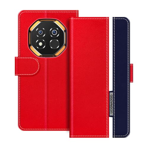 UOGNADGD ���U�[�P�[�X Oukitel G7 �Ƃ̌݊������� �}�O�l�b�g���t���b�v�J�o�[ �X�^���h���J�[�h�z���_�[�t�� �Ռ��ی�Ή� (���b�h)