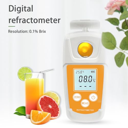 Metellme 0-55% Brix Meter,High Precision Digital Brix Refractometer thumb #1