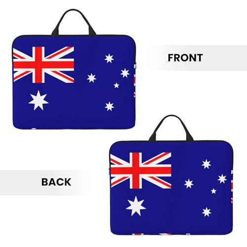 Australian Flag Print Laptop Carrying Case, Laptop Sleeve Case, Computer Bag, Traveling Computer Cover For 14 Inch3