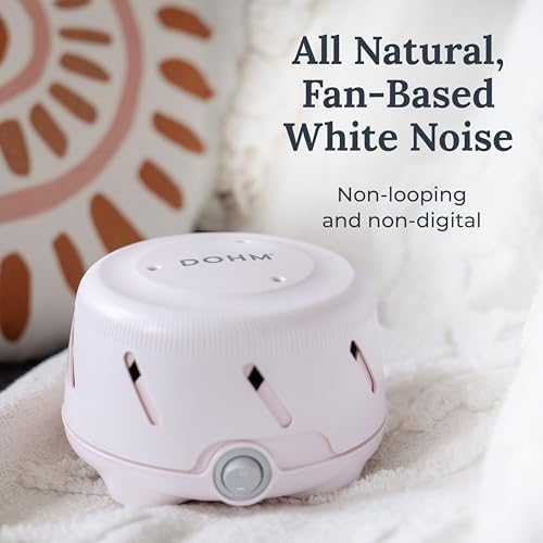 Yogasleep Dohm Uno White Noise Sound Machine, Natural Pink Noise from a Real Fan, Adjustable Tone & Noise Canceling for Office Privacy & Meditation, Sleep Aid for Travel, Baby & Adults (Pink) - Image 4
