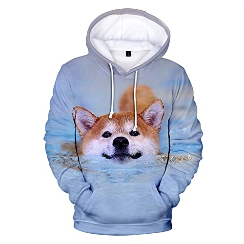 3D Creatieve Shiba Inu Hoodie mannen en vrouwen Trui Harajuku Herfst en Winter Hooded Casual Grappig Karakter Trui - Image 3