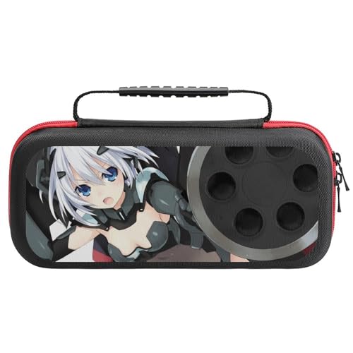 Switch ケース かわいい デート・ア・ライブ 鳶一 折紙 スイッチ 収納ケース カバー ナイロン素材 全面保護 防塵/防水/防汚/耐衝撃 26x11.5x5.2cm Switchに対応 保護用ハードケース 大容量な収納力 アクセサリーポーチ Swit