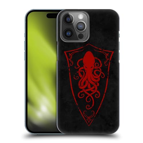 Head Case Designs Licenza Ufficiale Christos Karapanos Logo Octopus Shield Arte Chiave Custodia Cover Dura per Parte Posteriore Compatibile con Apple iPhone 14 PRO Max