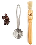 BEST Coffee Grinder Brush and Scoop by Coffee Gator. Premium Quality