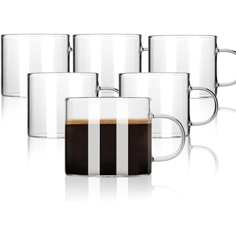 BOILMERIT 5 OZ Espresso Cups Set of 6 Cover