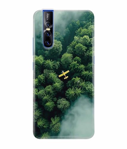 Image of Aeroplane Travel World Printed Hard Back Case Cover & Compatible for Vivo V15 Pro (Multicolor) - D1805
