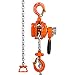 VEVOR Manual Lever Chain Hoist, 1/4 Ton 550 lbs Capacity 5 FT Come Along, G80 Galvanized Carbon Steel with Weston Double-Pawl Brake, Auto Chain Leading & 360° Rotation Hook, for Garage Factory Dock